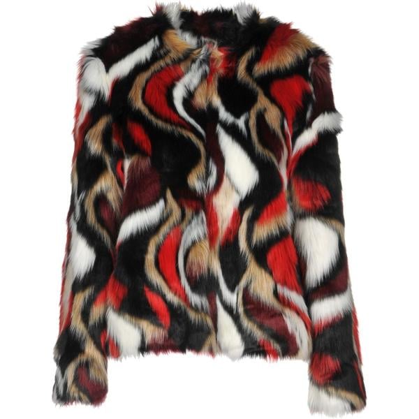 Pelliccia eco French Connection multicolore