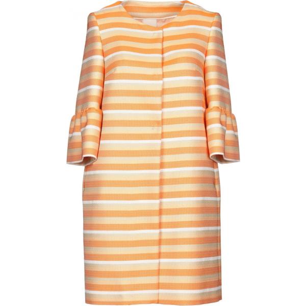 Soprabito a righe collo tondo a maniche 3/4 interno foderato jacquard Annie P. a righe