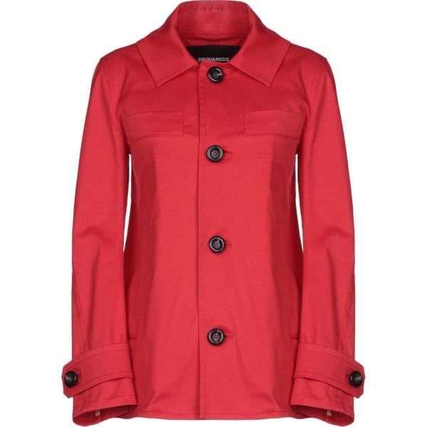 cappotti Dsquared2 rosso tinta unita