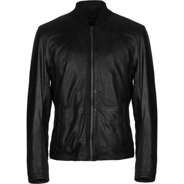 Giubbotto collo tondo a maniche lunghe con zip interno foderato in cotone tinta unita Freaky Nation tinta unita
