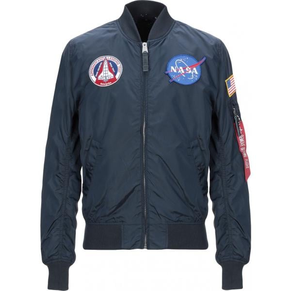 bomber Alpha Industries blu tinta unita