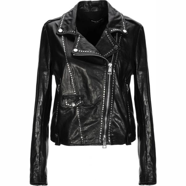 Giubbotto in pelle martellata collo classico a maniche lunghe con zip interno foderato tinta unita Street Leathers tinta unita
