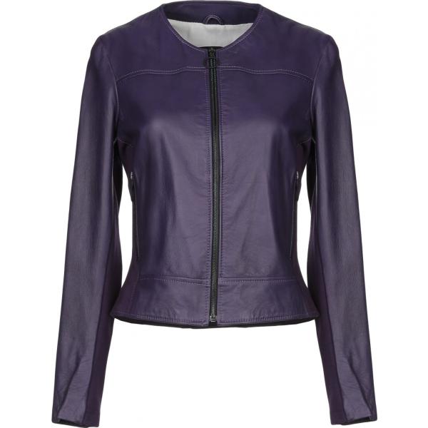cappotti Street Leathers viola tinta unita