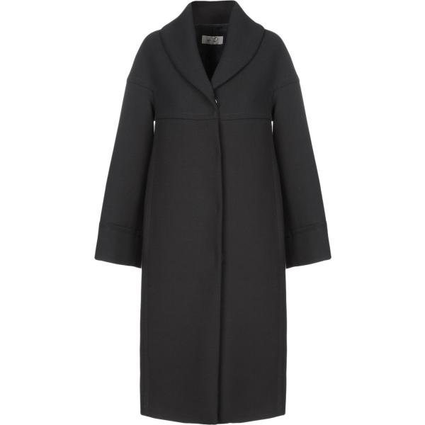 cappotto Ki6? Who Are You? nero tinta unita