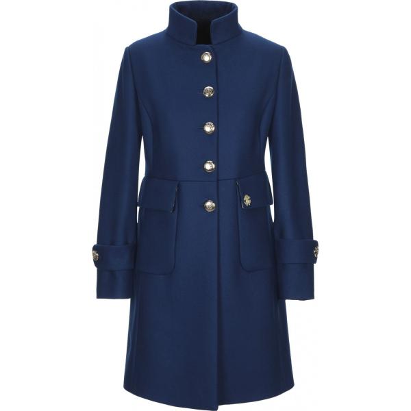Cappotto collo alto a maniche lunghe interno foderato tinta unita Roberto Cavalli tinta unita
