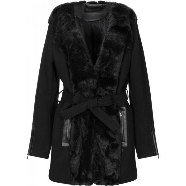 Cappotto Trussardi Jeans nero tinta unita