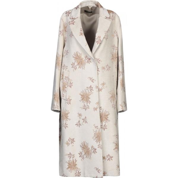 Cappotto fantasia floreale collo con revers a maniche lunghe interno foderato in flanella jacquard Antonelli a fiori