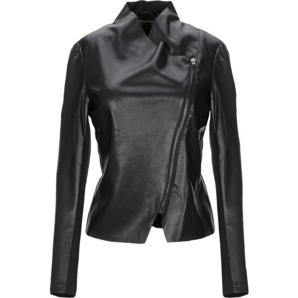 Giubbotto collo a v a maniche lunghe con zip interno sfoderato in pelle sintetica jersey Only tinta unita