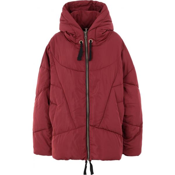 Piumino con cappuccio a maniche lunghe con zip interno imbottito in tessuto tecnico tinta unita Free People tinta unita