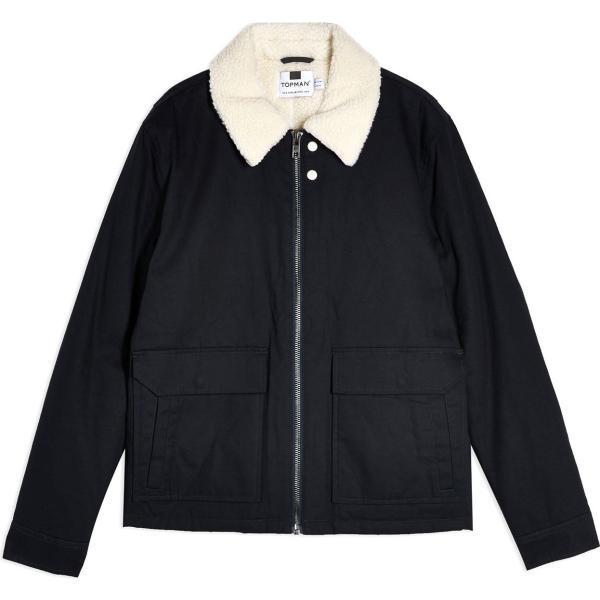 cappotti Topman blu tinta unita