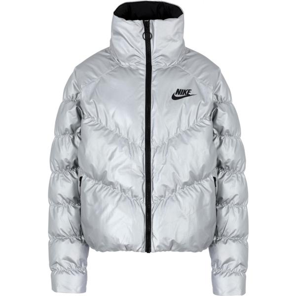 piumini Nike grigio tinta unita