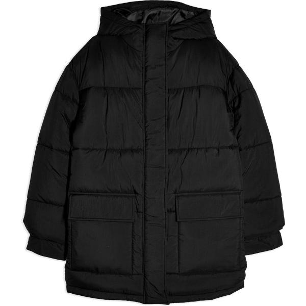 piumino Topshop nero tinta unita