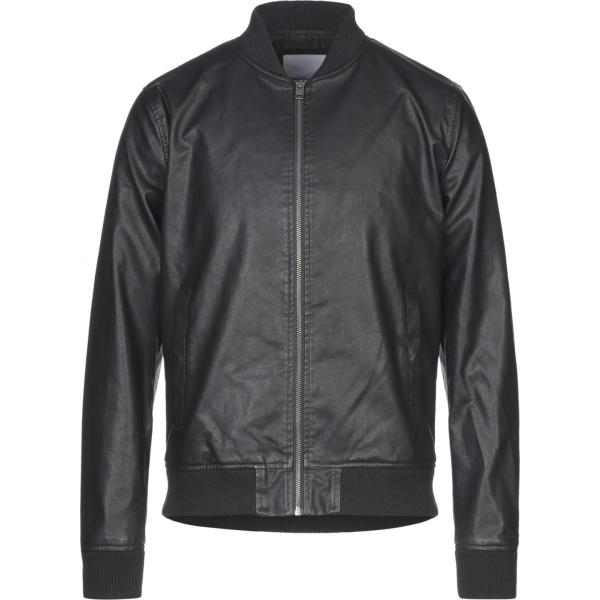 cappotti Jack & Jones nero tinta unita