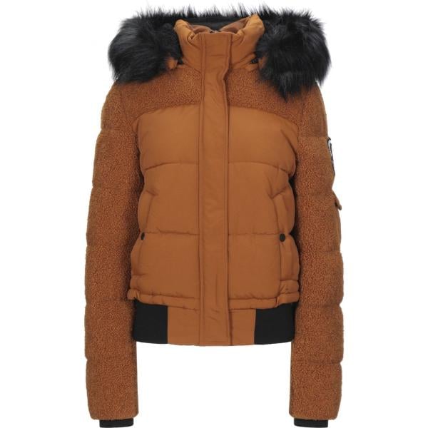 piumini Superdry marrone tinta unita