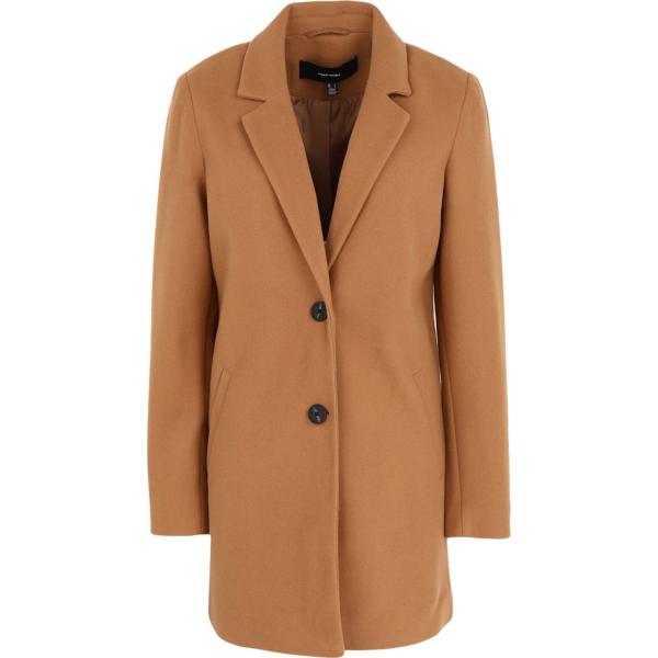 cappotti Vero Moda marrone tinta unita