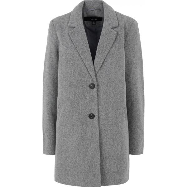 cappotti Vero Moda grigio tinta unita