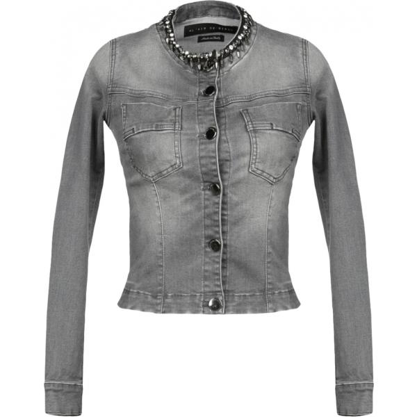 Giacca contrasto collo tondo a maniche lunghe interno sfoderato in denim tinta unita Lair De Rien tinta unita