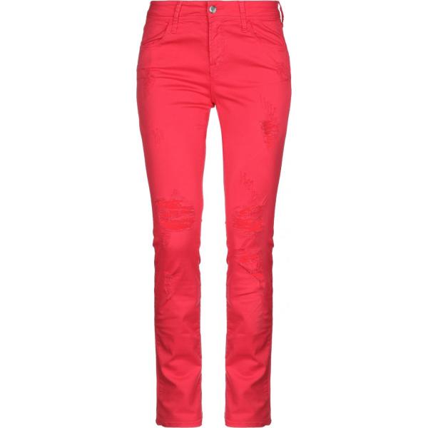 Pantalone vita bassa con zip in gabardine tinta unita Met Jeans tinta unita