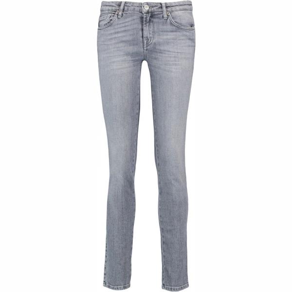 Jeans con strass shantung tinta unita 7 For All Mankind tinta unita