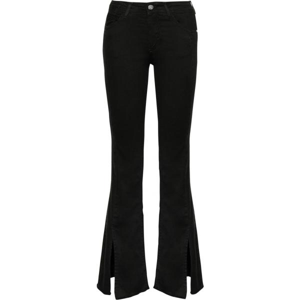 Jeans wide leg con frange e zip tinta unita JOLIE by EDWARD SPIERS tinta unita