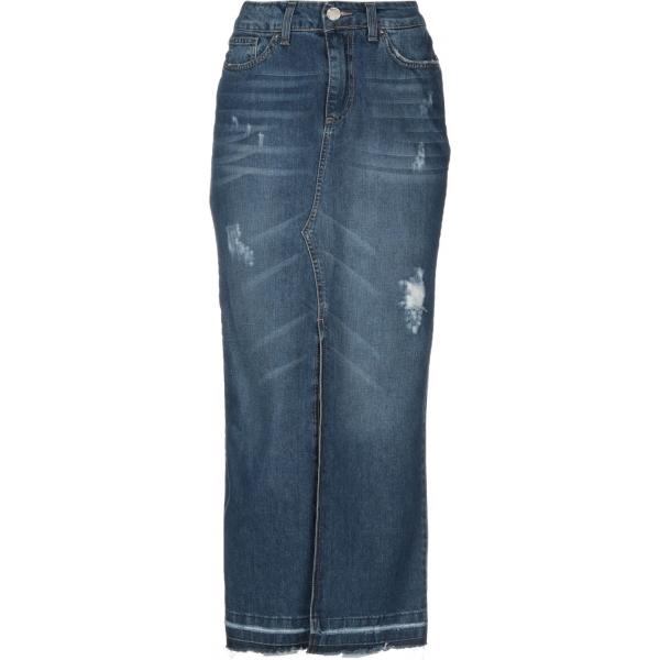 Gonna delavé con zip in denim tinta unita Berna tinta unita