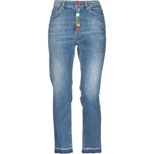 Jeans a tubo delavé con zip tinta unita Dondup tinta unita