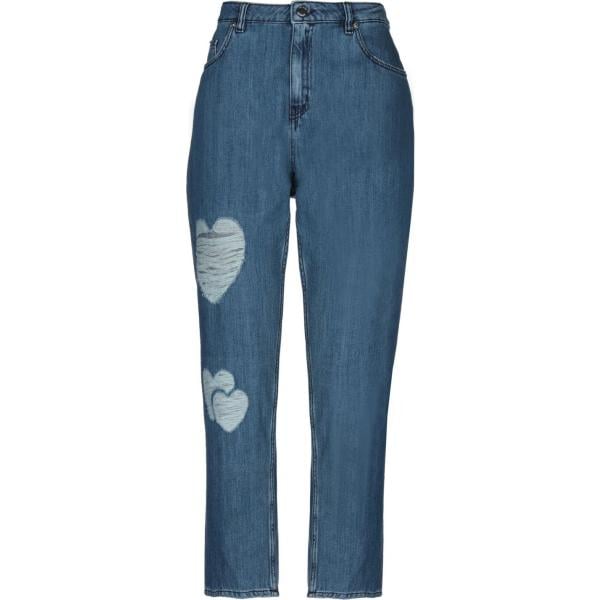 pantalone lungo Love Moschino blu tinta unita