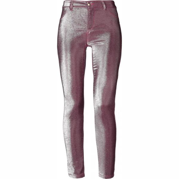 Jeans effetto laminato con zip elasticizzato Just Cavalli tinta unita