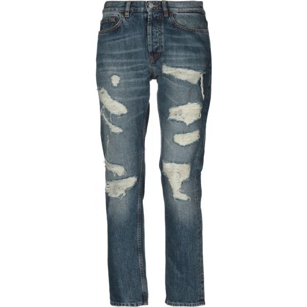 Jeans effetto strappato delavé in cotone tinta unita Mauro Grifoni tinta unita