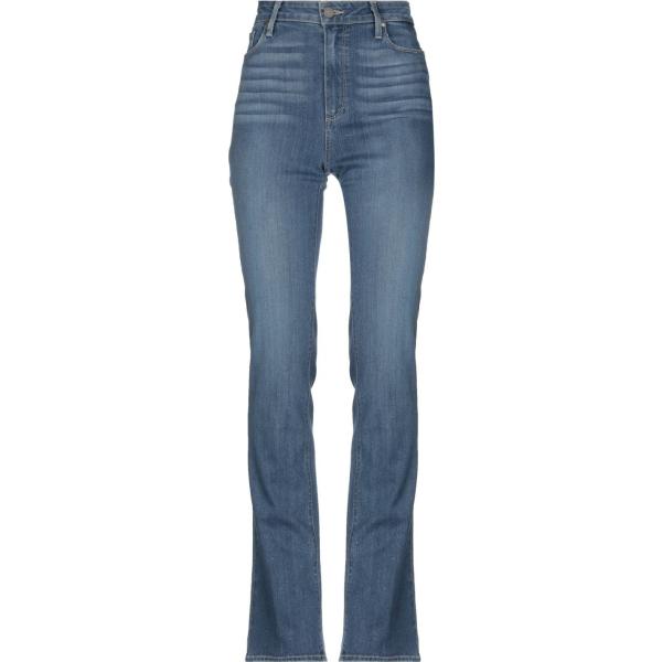 Jeans delavé vita alta con zip tinta unita Paige tinta unita