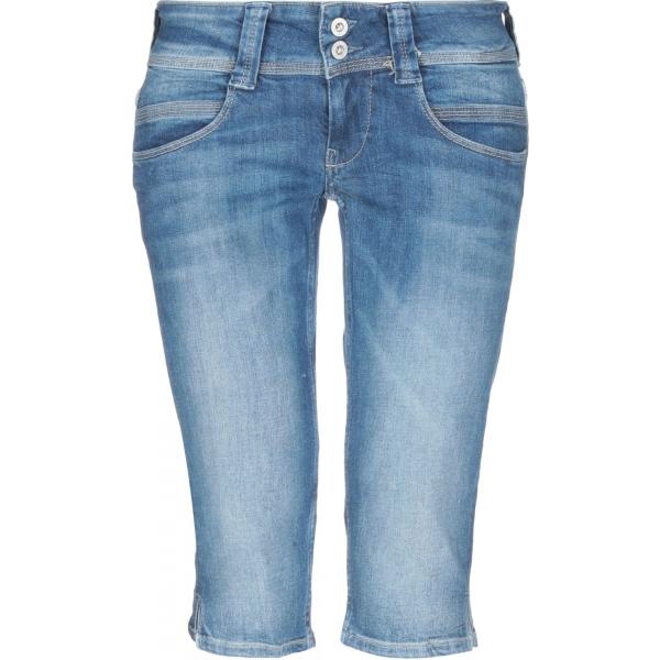 Bermuda delavé vita bassa con zip in denim tinta unita Pepe Jeans tinta unita