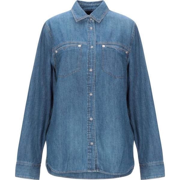 Camicia jeans collo classico a maniche lunghe in denim tinta unita Diesel tinta unita
