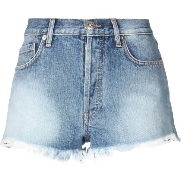 shorts Alanui blu tinta unita