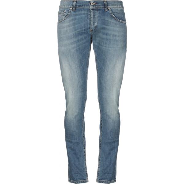 pantalone lungo Dondup blu tinta unita