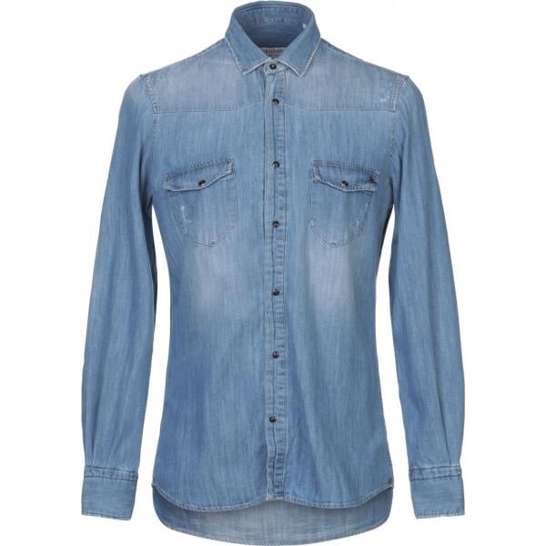 camicia Primo Emporio blu tinta unita