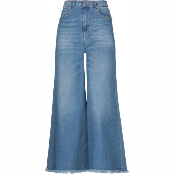 pantalone lungo Federica Tosi blu tinta unita