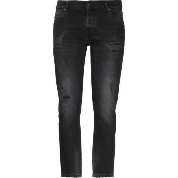 jeans strappati 0/Zero Construction nero tinta unita