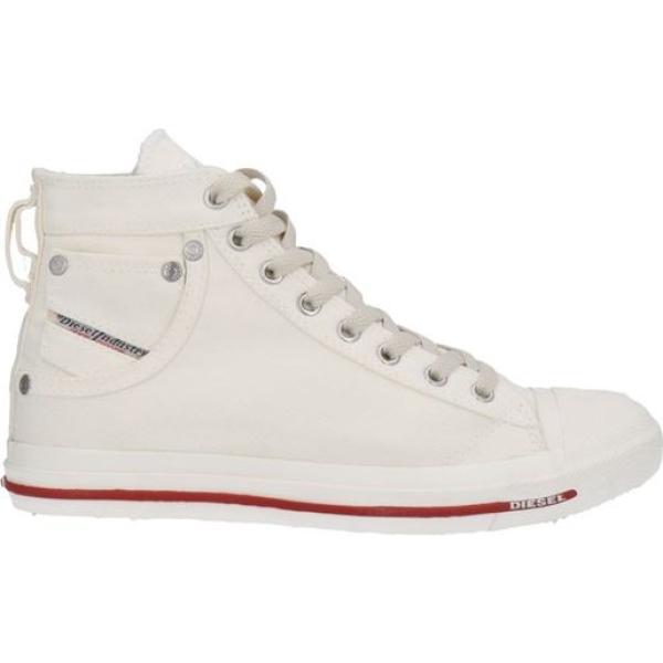 sneakers alte Diesel bianco tinta unita
