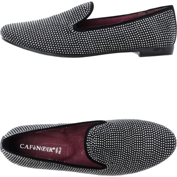 Mocassini con strass effetto scamosciato senza tacco con punta tonda tinta unita CAFèNOIR tinta unita