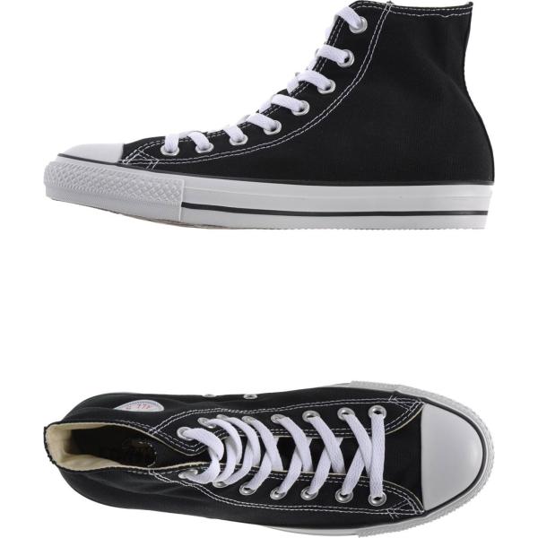 sneakers alte Converse nero tinta unita
