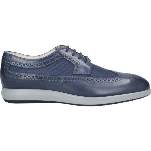 scarpe stringate Hogan blu tinta unita