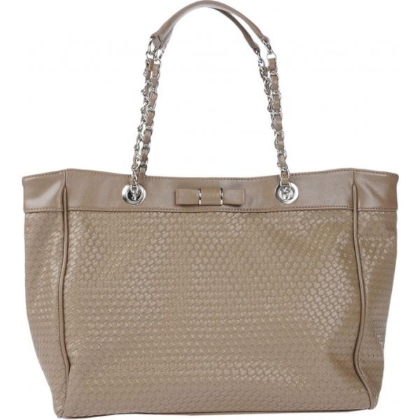 Borsa a mano con fiocco maxi con zip interno foderato in pelle sintetica tinta unita Blugirl Blumarine tinta unita