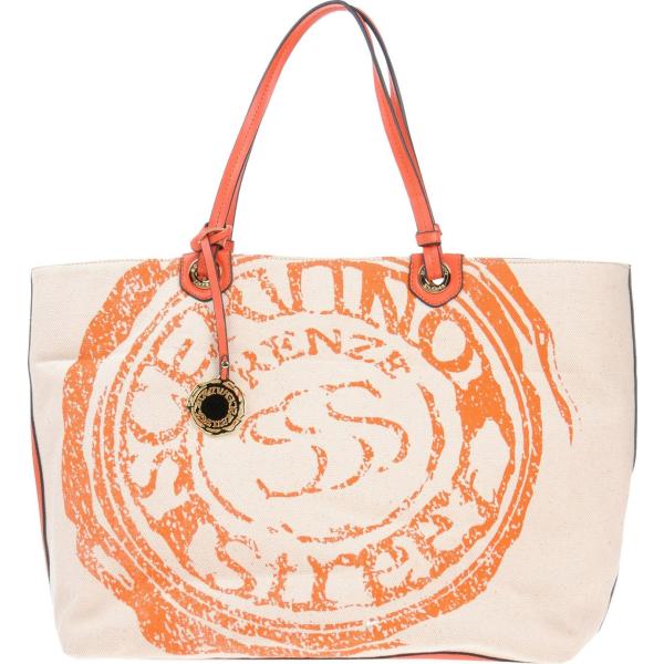 borse a mano Scervino Street arancione con stampe