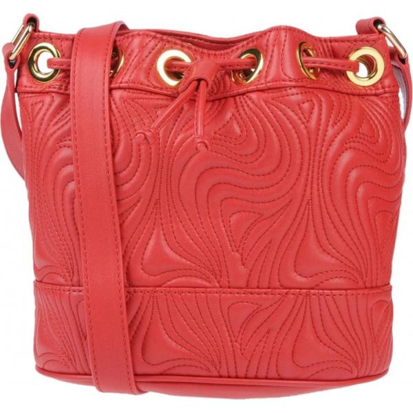 Borsa a tracolla secchiello con coulisse interno foderato tinta unita Boutique Moschino tinta unita