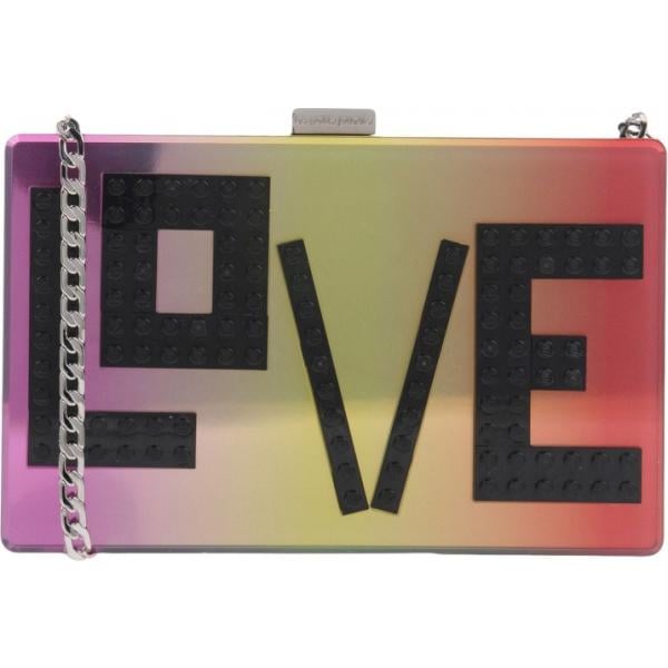 Borsa a tracolla mini contrasto Les Petits Joueurs multicolore