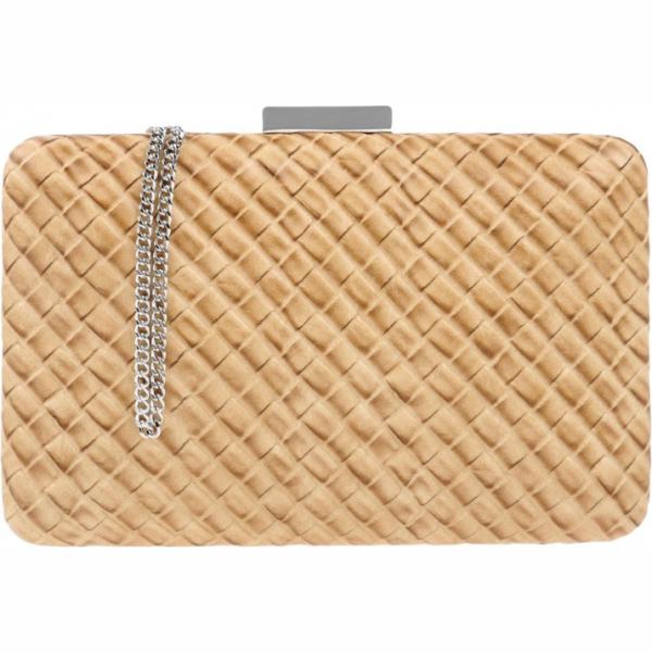 Borsa a mano mini a scatto interno foderato tinta unita Olga Berg tinta unita