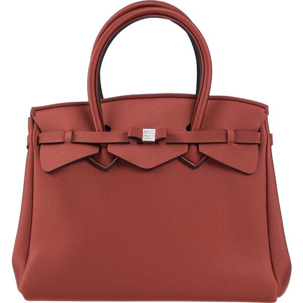 borse a mano Save My Bag marrone tinta unita