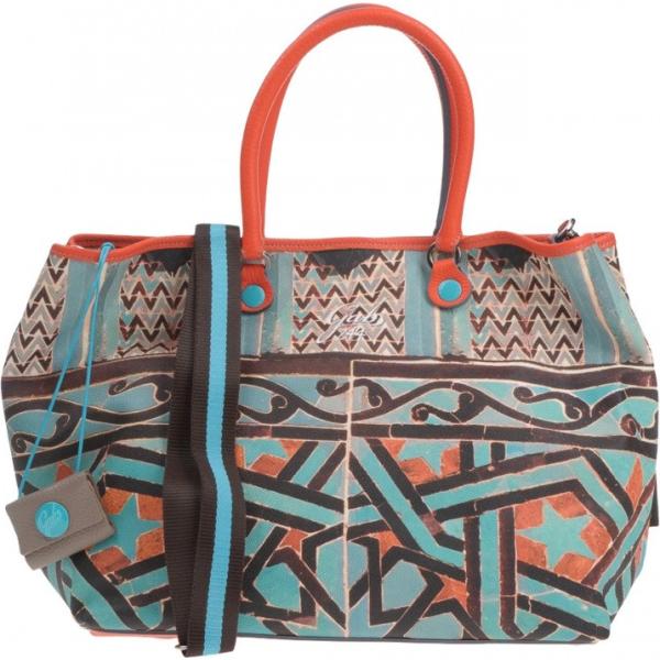 Borsa a mano fantasia multicolore taglia media doppio manico Gabs multicolore