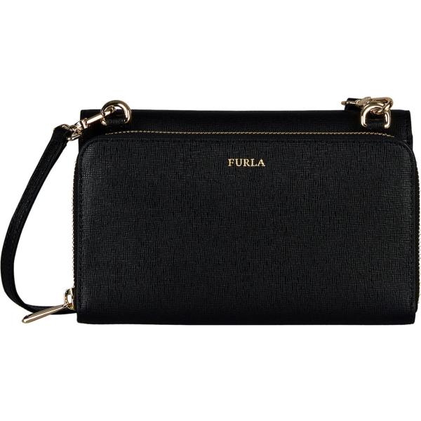 Borsa a tracolla mini con zip tinta unita Furla tinta unita