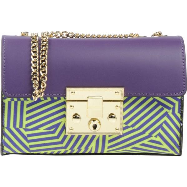 Borsa a mano mini fantasia a scatto con tracolla removibile Laura Di Maggio multicolore